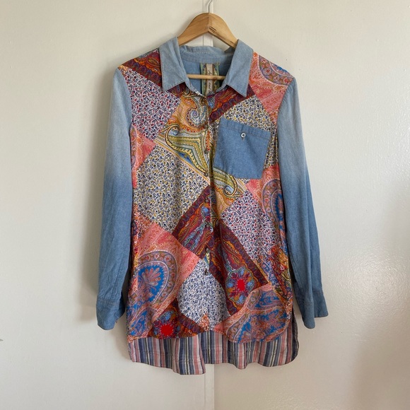 aratta silent journey Tops - aratta silent journey Paisley cotton tunic top M